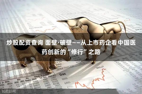 炒股配资查询 面壁·破壁——从上市药企看中国医药创新的“修行”之路